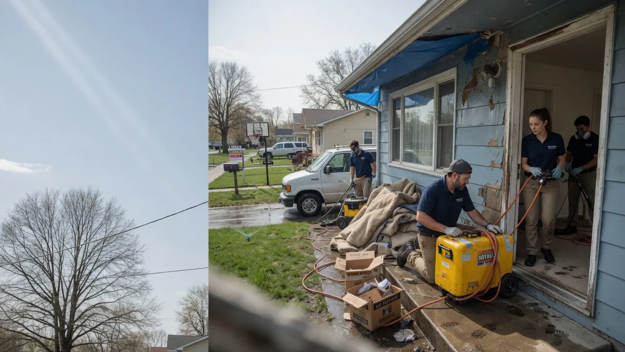 Basement Flood Cleanup in Belle Plaine, KS near me